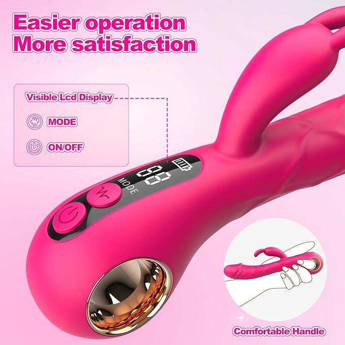 Potente vibrador de conejo para mujer, estimulador del clítoris del punto G